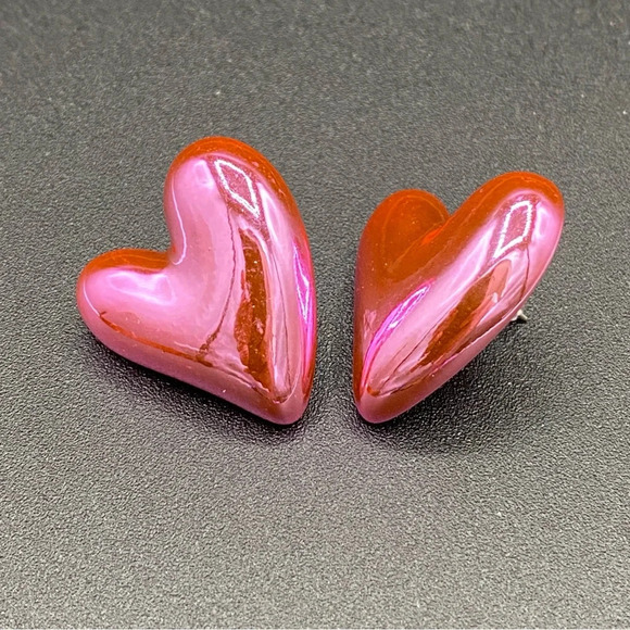 Heart Balloon Stud Earrings - Picture 1 of 7